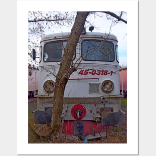 Disused loco, Romania Posters and Art